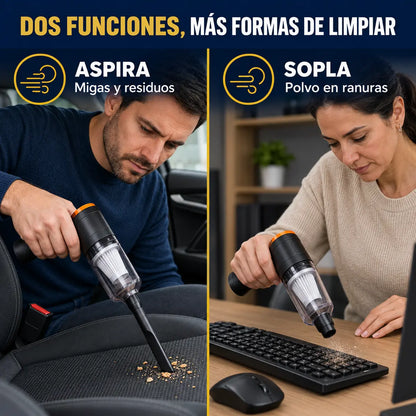 Aspiradora Portátil 2 en 1: Aspira y Sopla