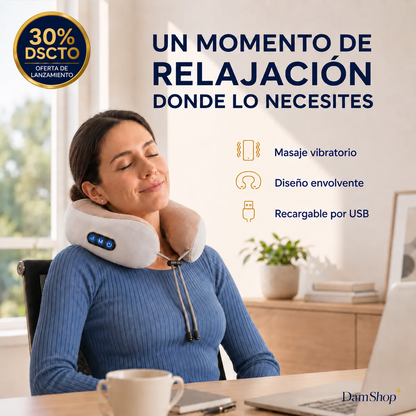 Cojín Cervical Vibratorio – Relájate Donde Quieras