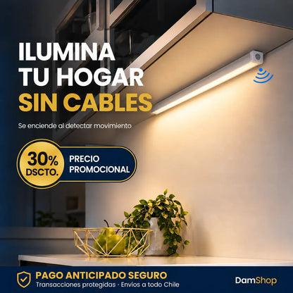 Barra LED con Sensor – Ilumina Justo Cuando la Necesitas