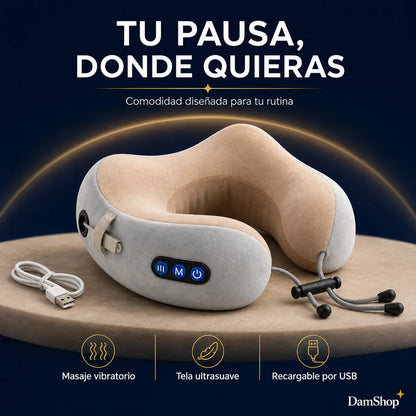 Cojín Cervical Vibratorio – Relájate Donde Quieras